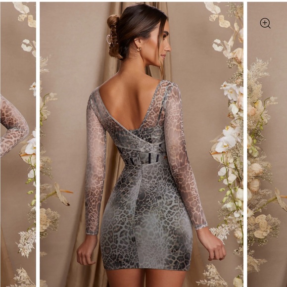 Oh Polly Long Sleeve Layered Corset Mini Dress. US 2 - Picture 2 of 8